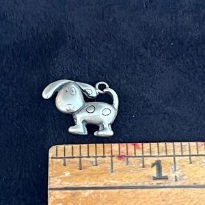 Signed Lucy Ann 925 Sterling Silver dog bracelet charm